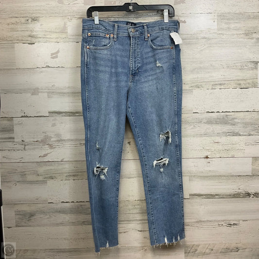 Jeans Skinny By Gap In Blue Denim, Size: 12