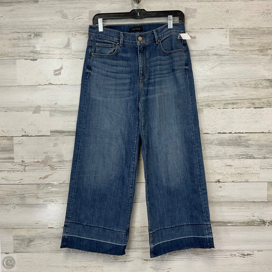 Jeans Wide Leg By Ann Taylor In Blue Denim, Size: 4