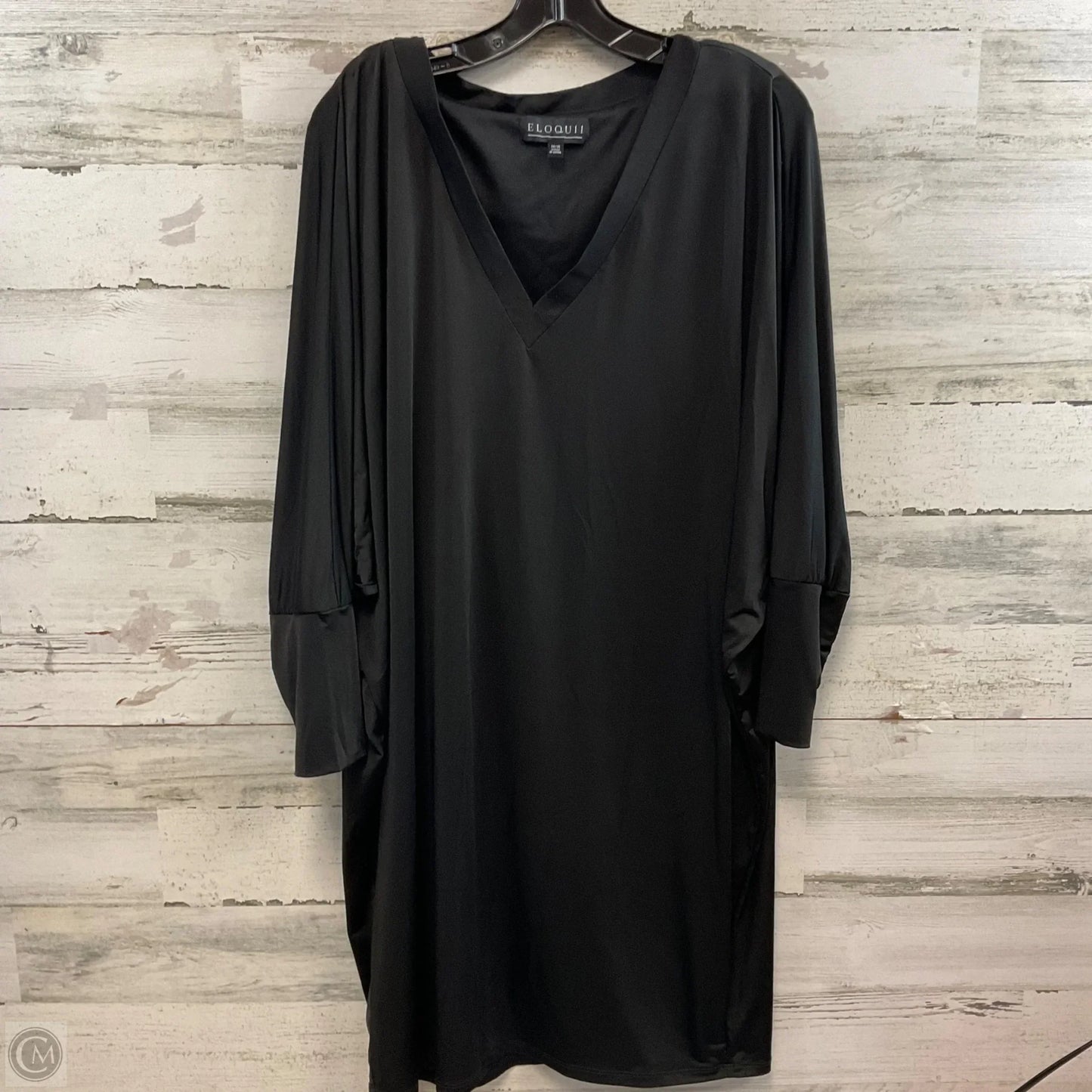Dress Casual Short By Eloquii In Black, Size: L