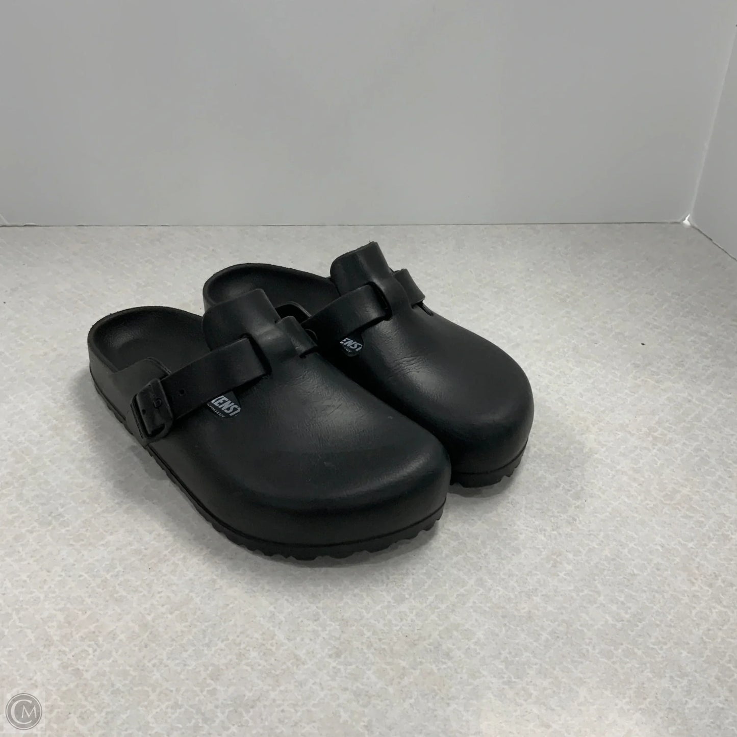 Sandals Flats By Birkenstock In Black, Size: 7