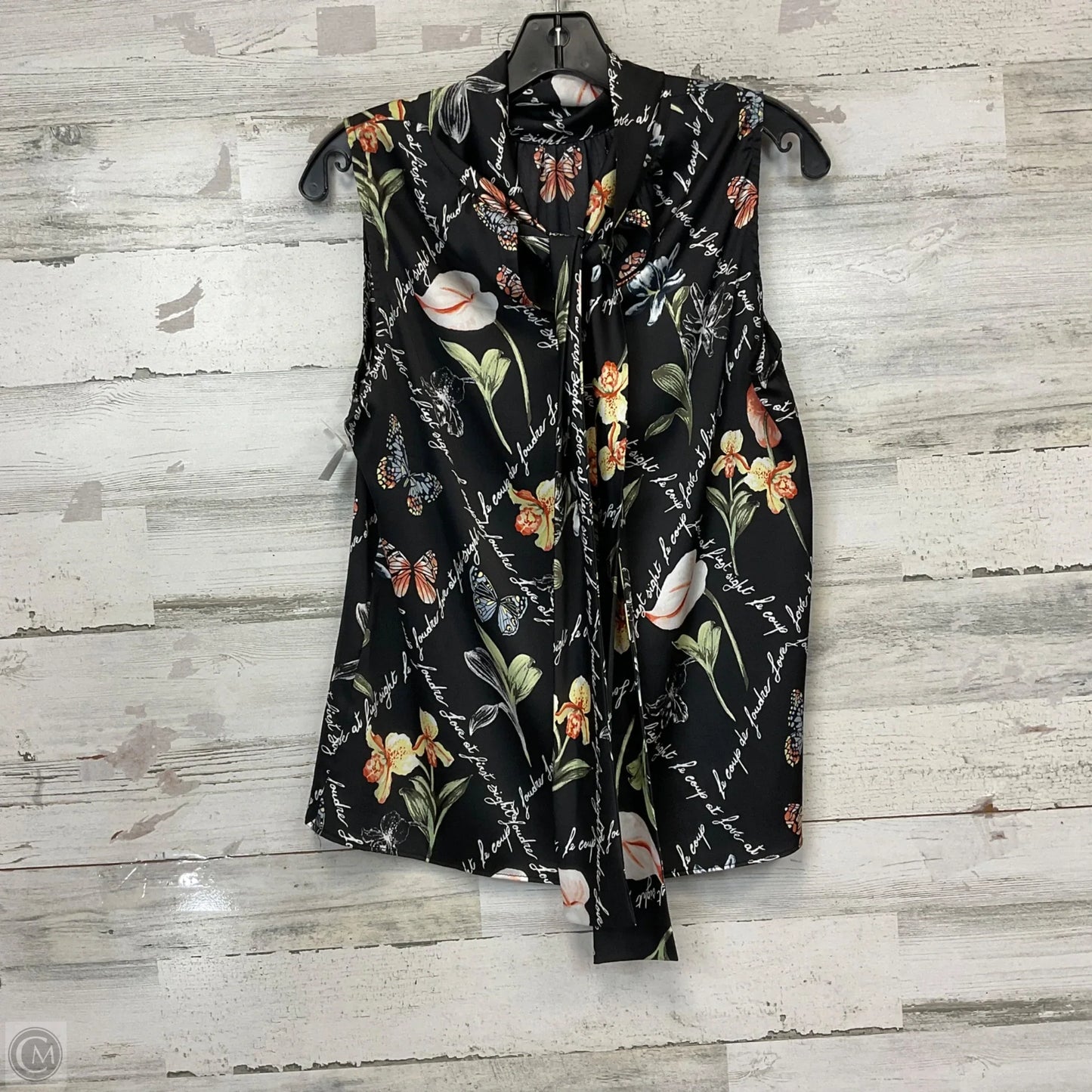 Blouse Sleeveless By White House Black Market In Black, Size: S
