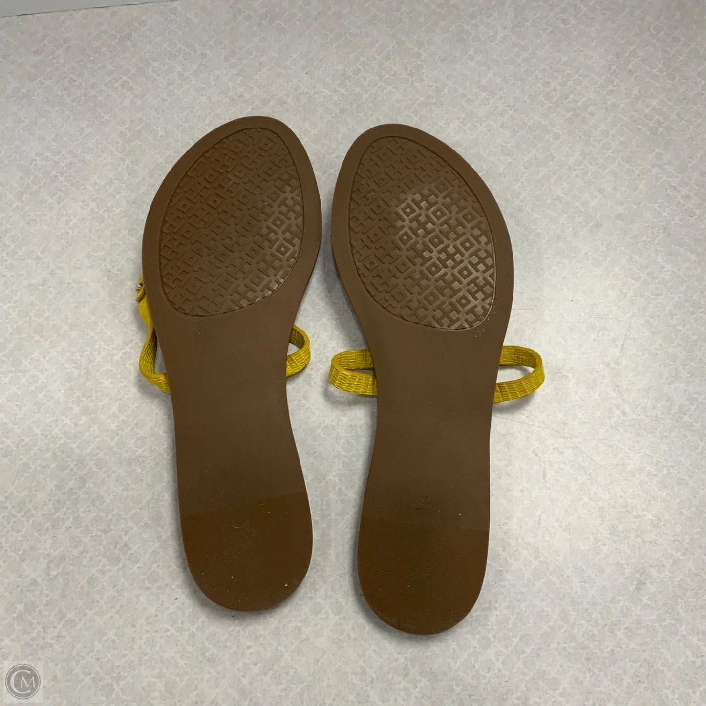 Sandals Designer By Tory Burch In Yellow, Size: 10