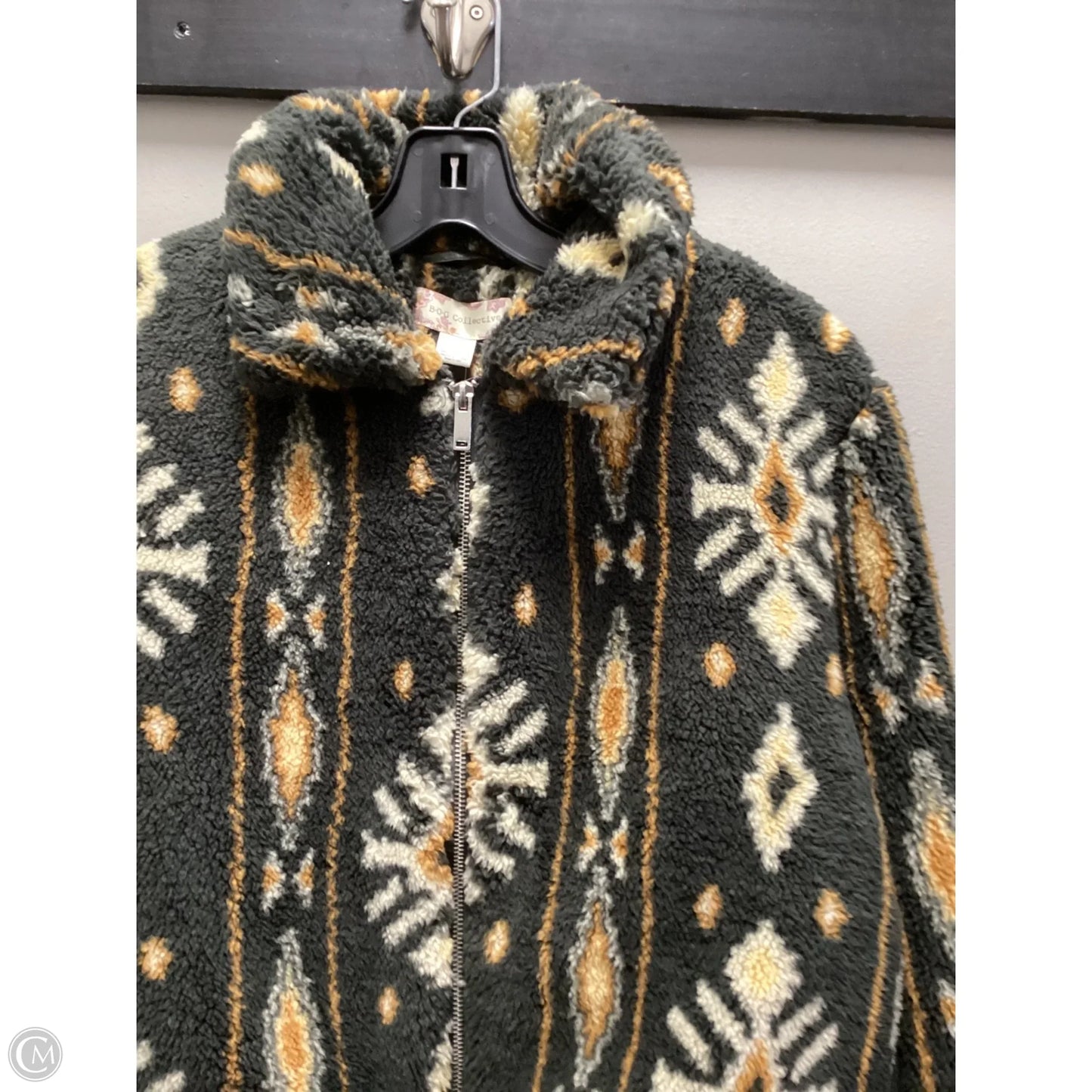 Jacket Fleece By Bog Collective In Green, Size: L