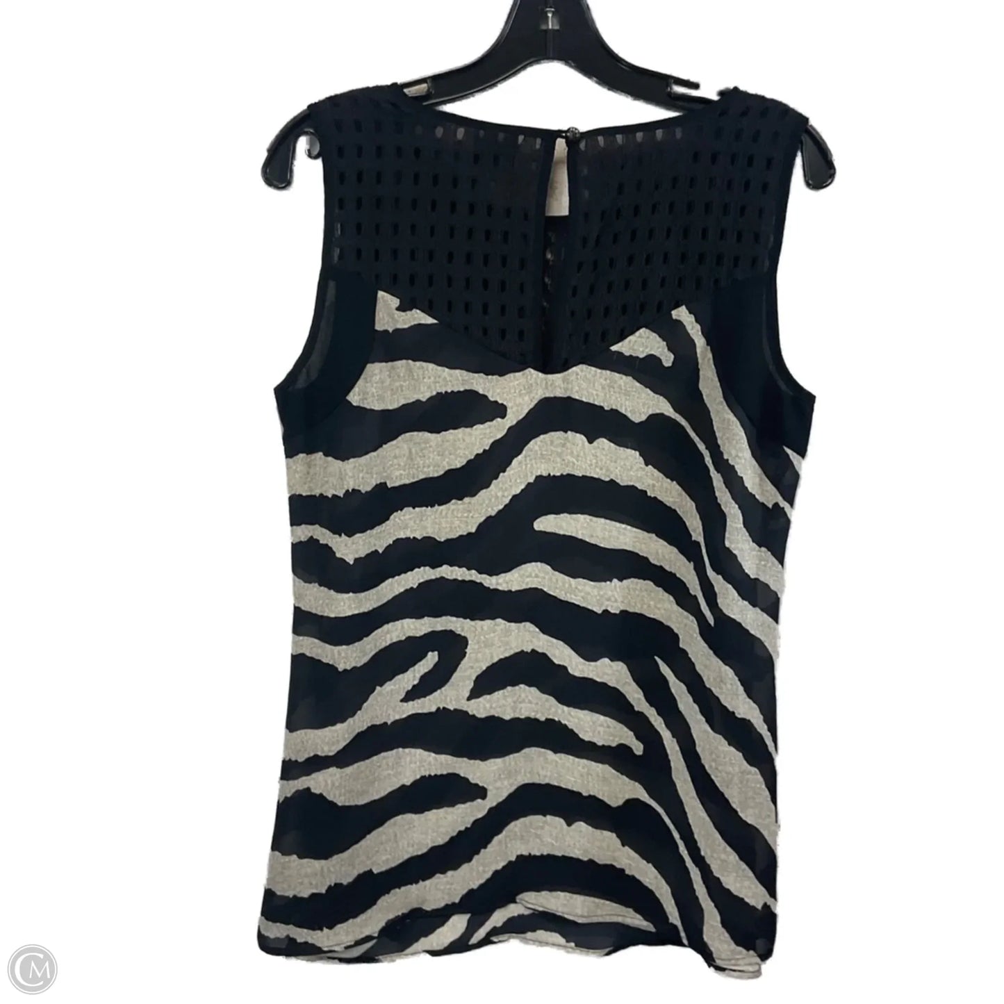 Blouse Short Sleeve By Cabi In Black, Size: S