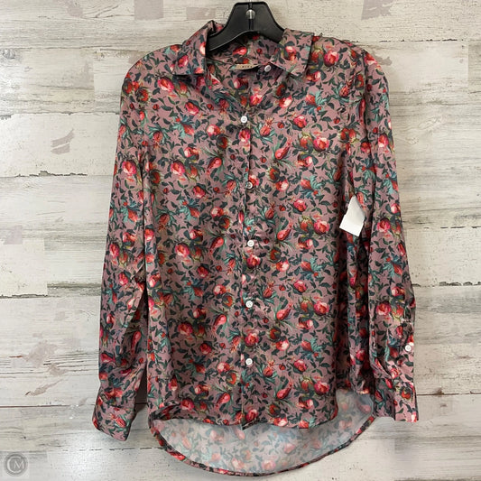 Blouse Long Sleeve By Elie Tahari In Purple, Size: S