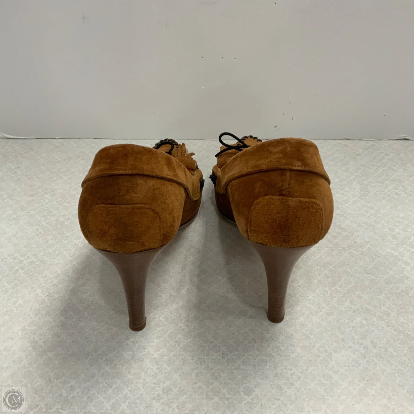 Shoes Luxury Designer By Manolo Blahnik In Brown, Size: 6.5