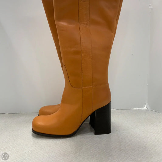 Boots Knee Heels By Free People In Brown, Size: 9.5