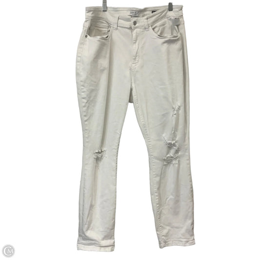 Jeans Boyfriend By Judy Blue In White Denim, Size: 18