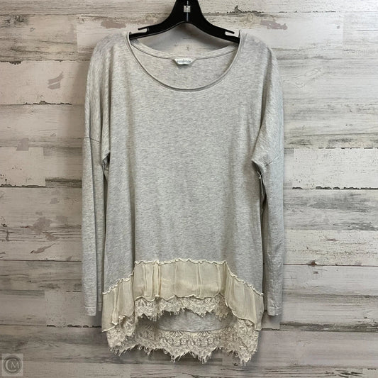 Top Long Sleeve By Sundance In Grey, Size: L
