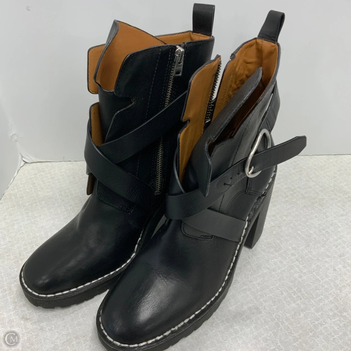 Boots Designer By All Saints In Black, Size: 9