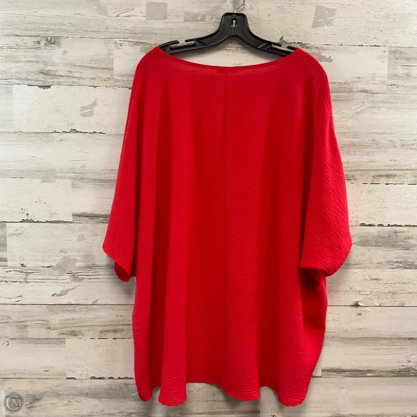 Top Short Sleeve By Jodifl In Red, Size: 1x