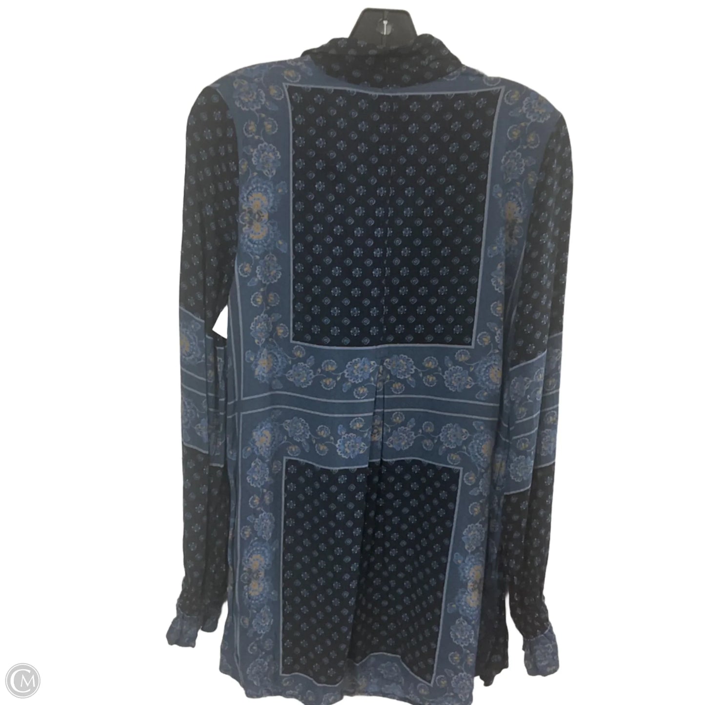 Blouse Long Sleeve By Free People In Blue, Size: Xs