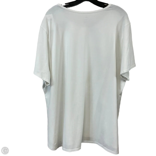 Top Short Sleeve By J. Jill In White, Size: 3x