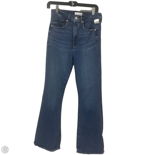 Jeans Flared By Loft In Blue Denim, Size: 6