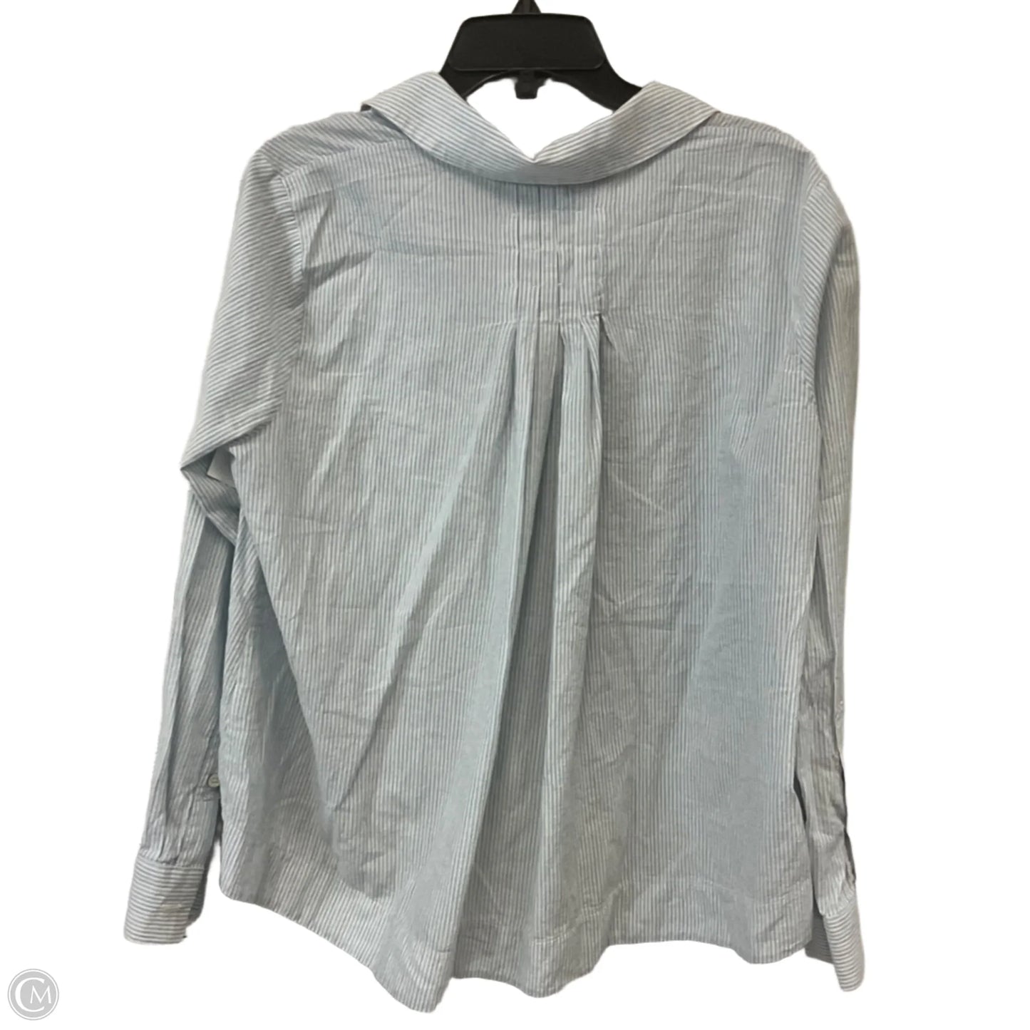 Blouse Long Sleeve By MONA THALHEIMER In Blue, Size: L