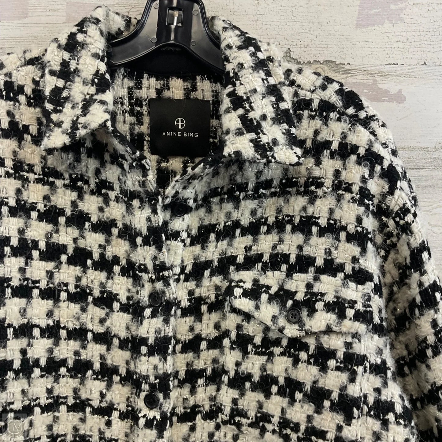 Coat Other By Anine Bing In Black & White, Size: Xs
