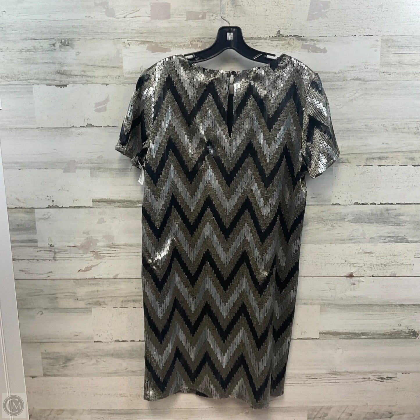 Dress Party Short By Michael By Michael Kors In Black & Gold, Size: M