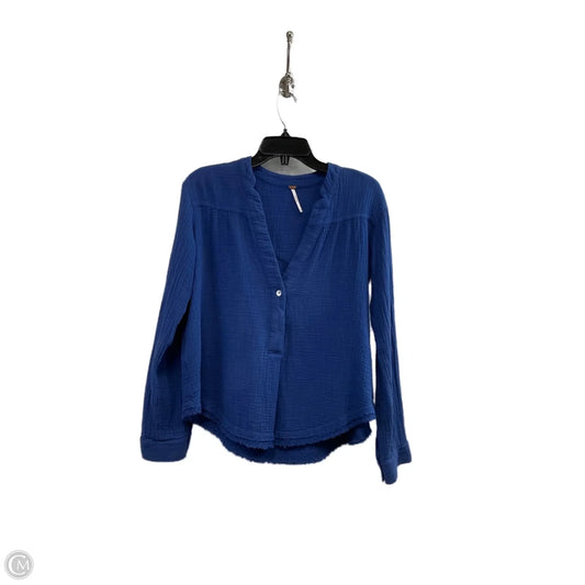 Top Long Sleeve By Free People In Blue, Size: Xs