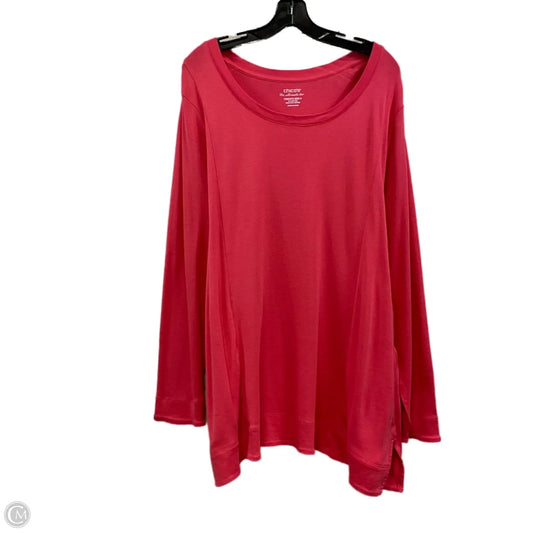 Top Long Sleeve By Chicos In Pink, Size: Xxl