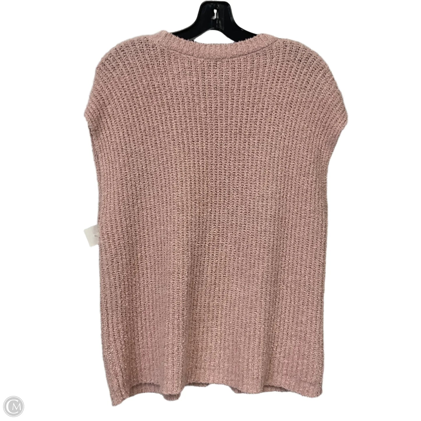 Vest Sweater By Eileen Fisher In Pink, Size: S