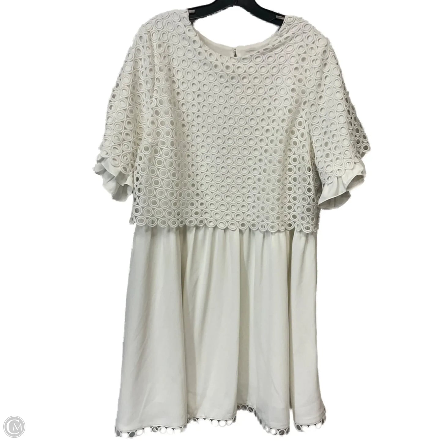 Dress Casual Short By English Factory In White, Size: 2x