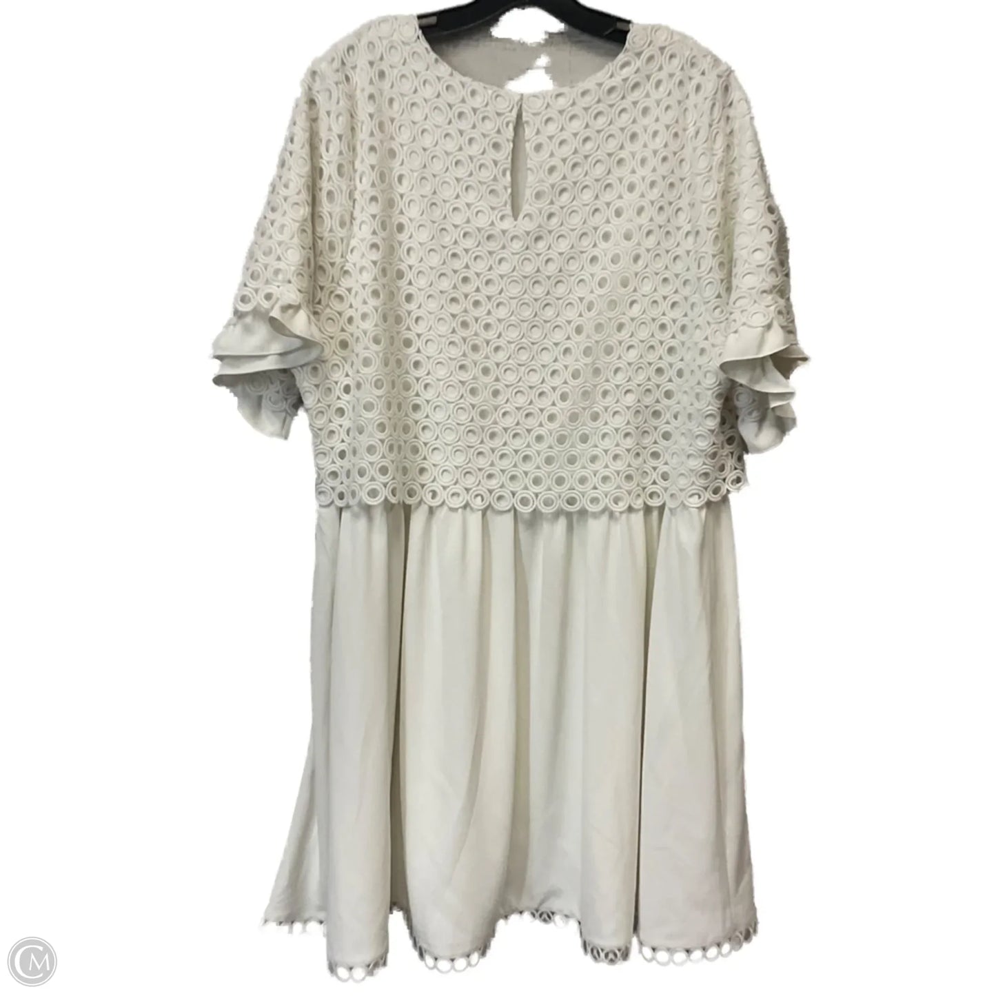 Dress Casual Short By English Factory In White, Size: 2x