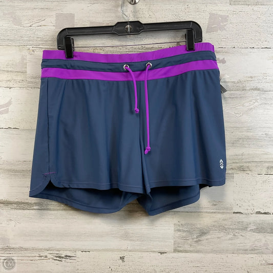 Athletic Shorts By Free Country In Blue & Purple, Size: Xxl