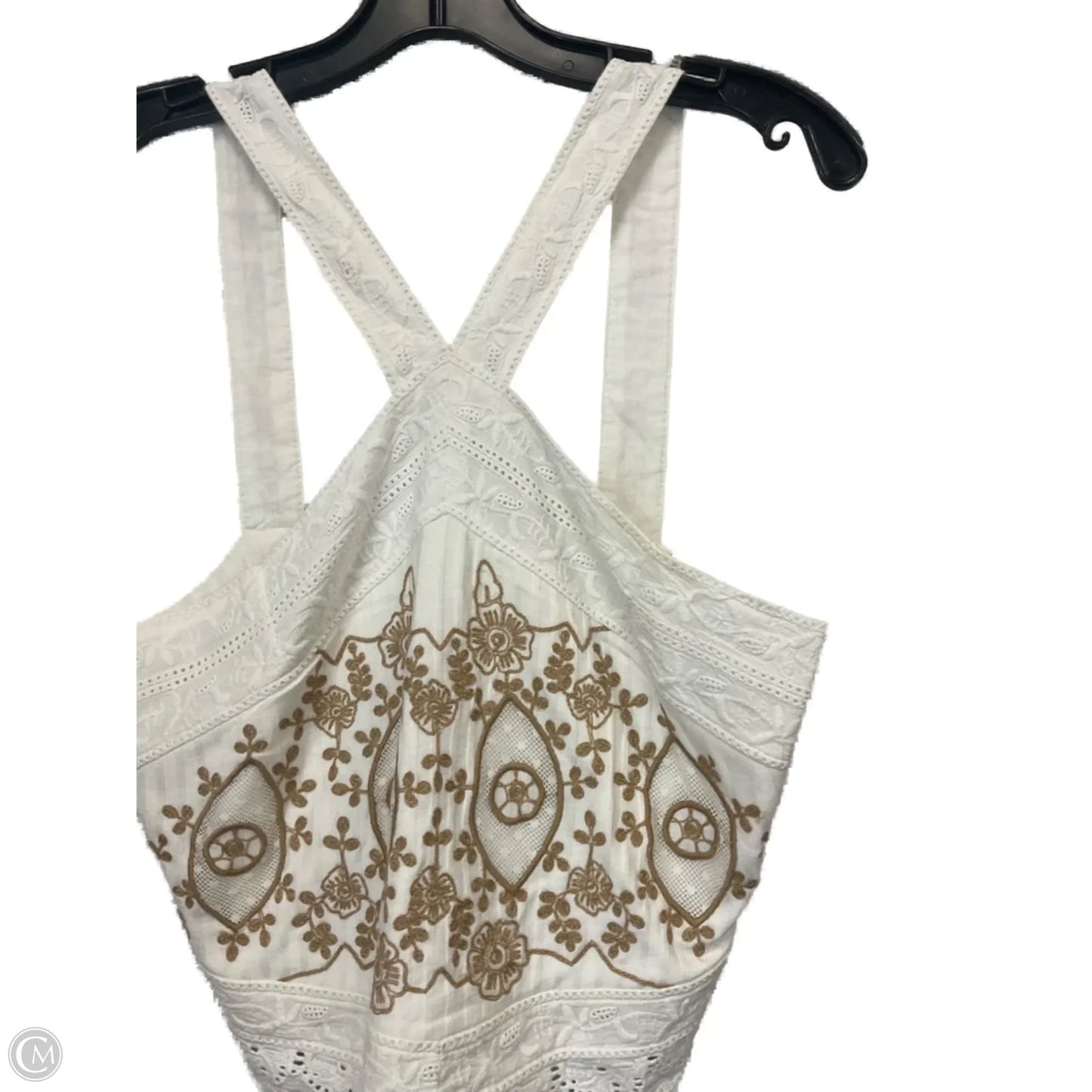 Top Sleeveless By Anthropologie In Cream, Size: M