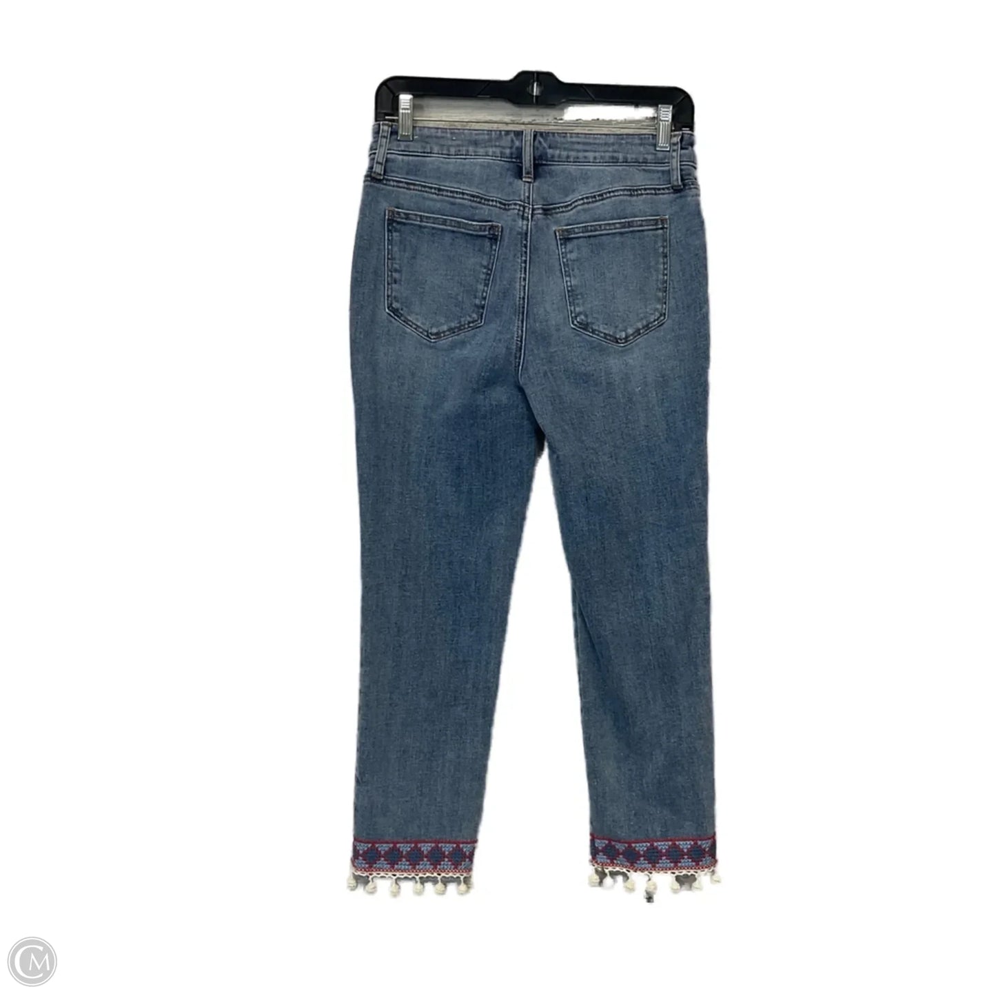 Jeans Cropped By Chicos In Blue Denim, Size: 2