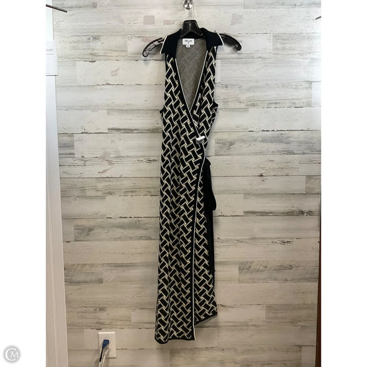 Dress Casual Maxi By Target-designer In Black & Gold, Size: M
