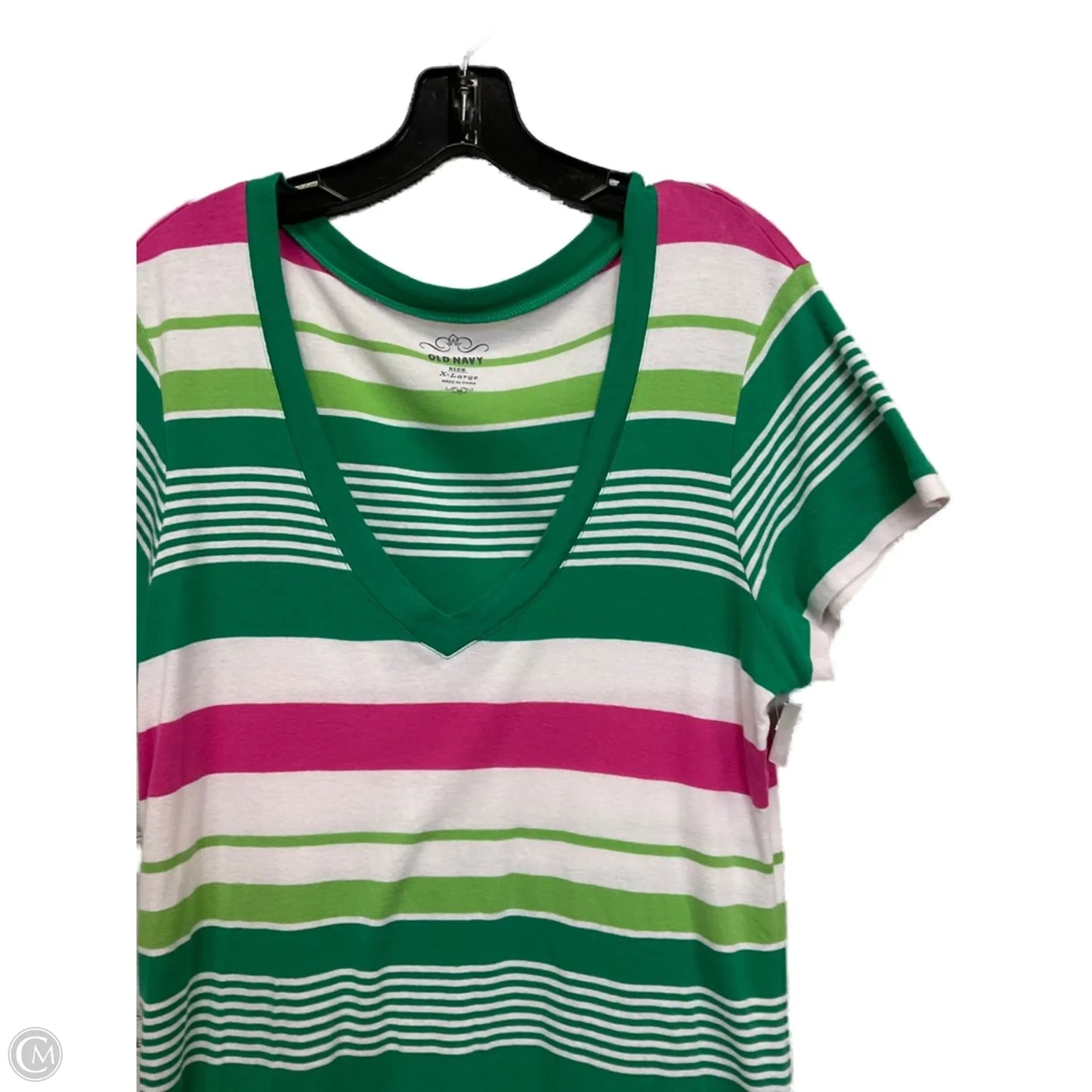 Top Short Sleeve Basic By Old Navy In Green, Size: Xl