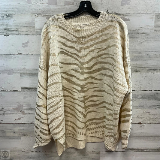Sweater By ANDTHEWHY In Cream, Size: 2x / 3x
