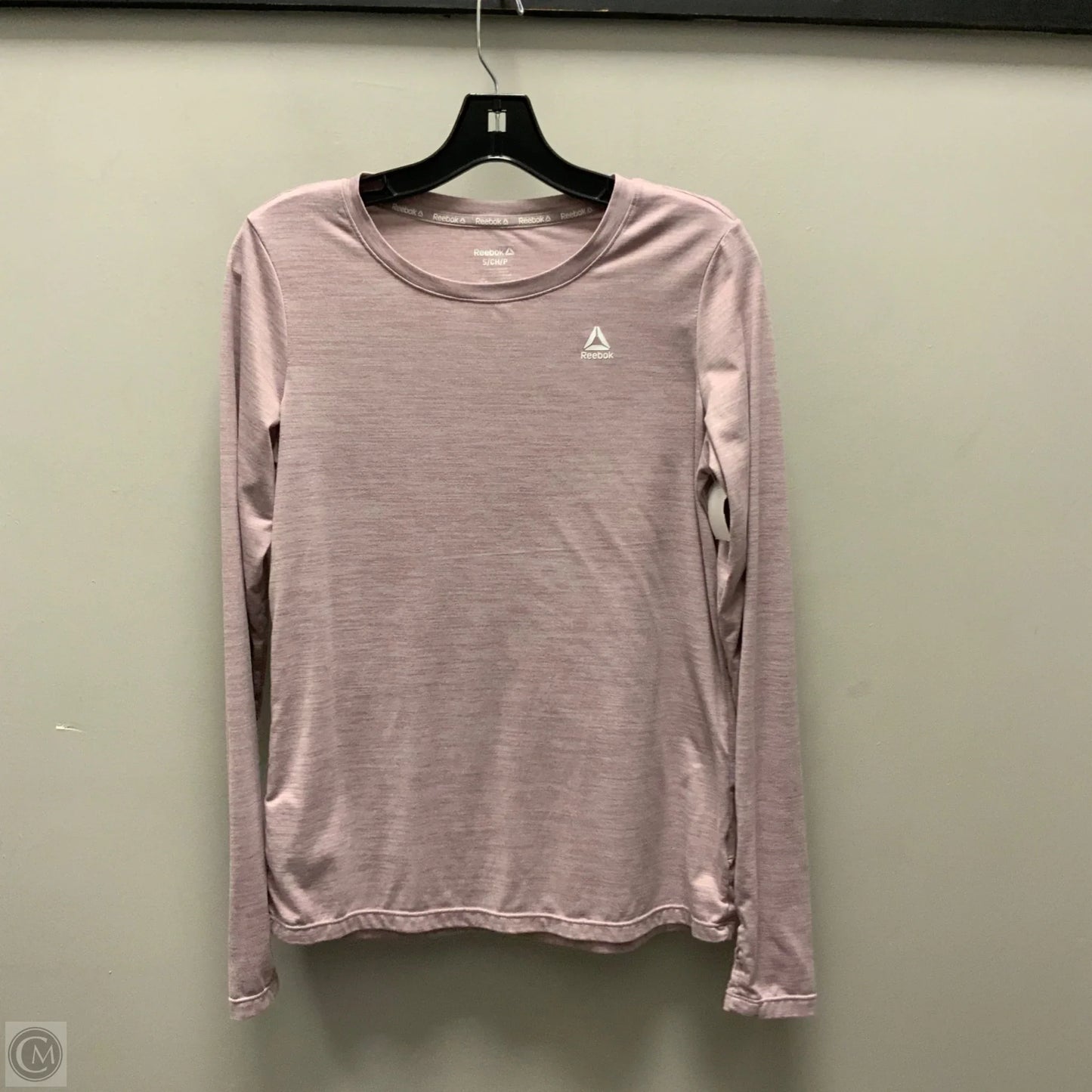 Athletic Top Long Sleeve Crewneck By Reebok In Purple, Size: S