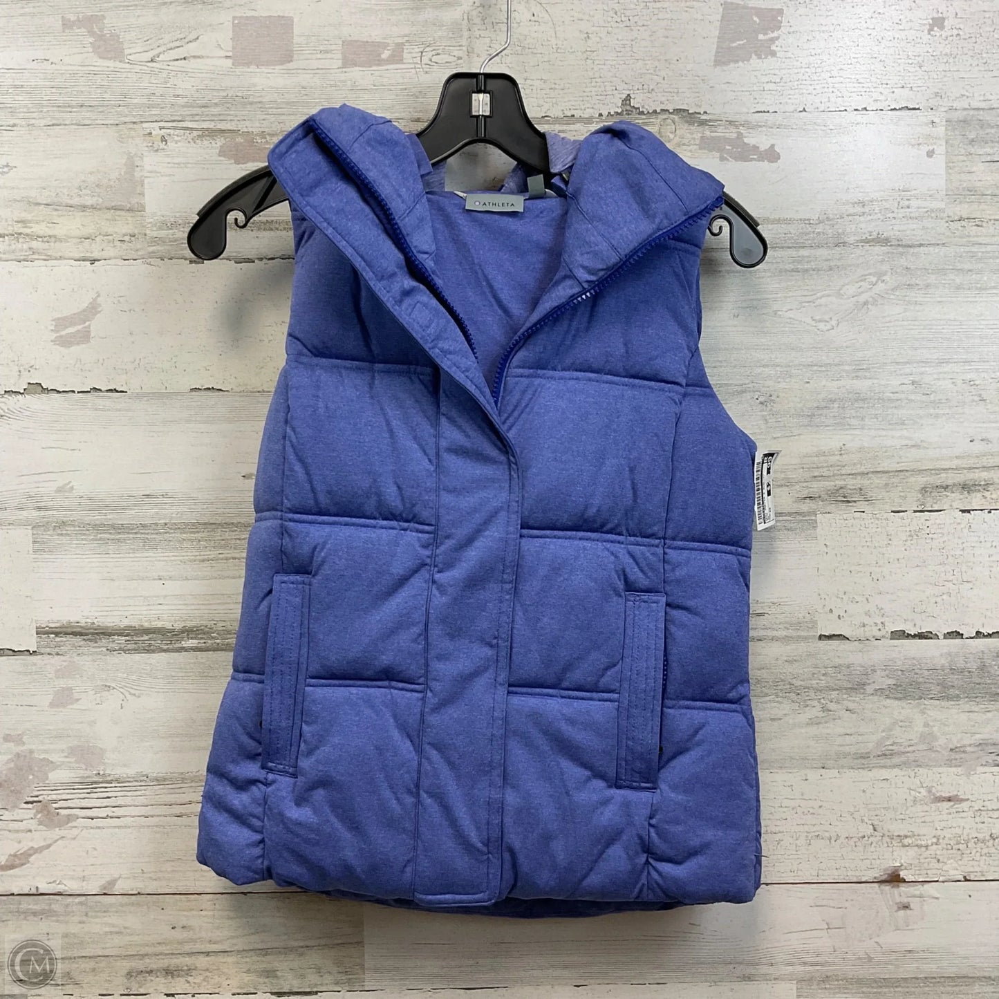 Vest Puffer & Quilted By Athleta In Blue, Size: Xs