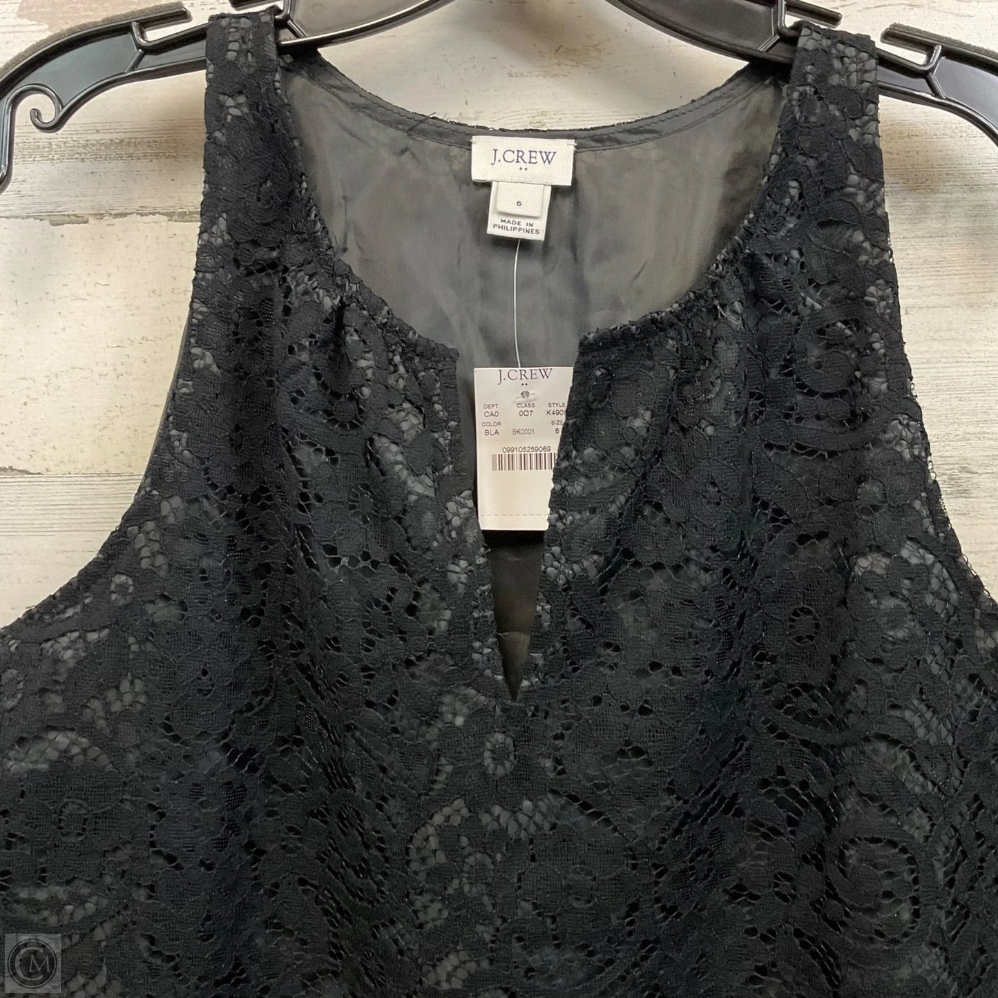 Blouse Sleeveless By J. Crew In Black, Size: S