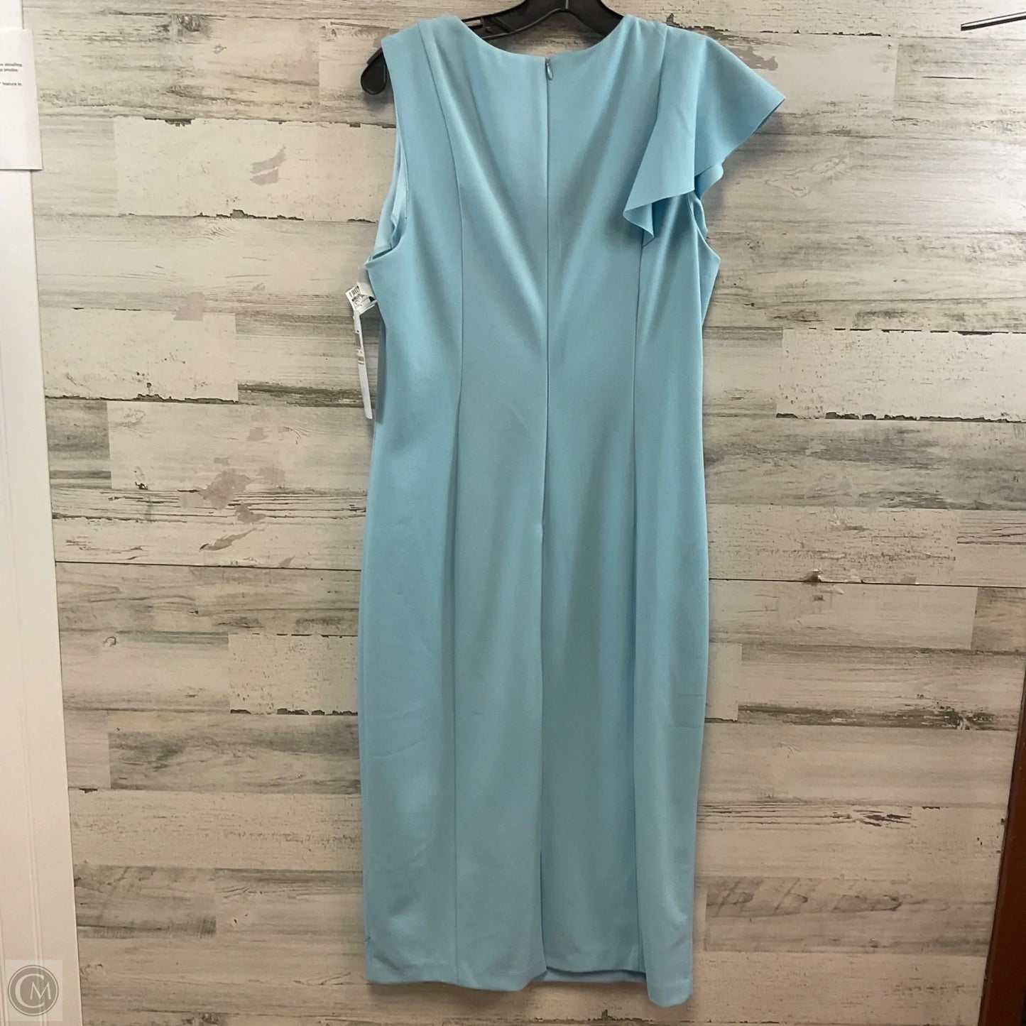 Dress Casual Midi By London Times In Blue, Size: L