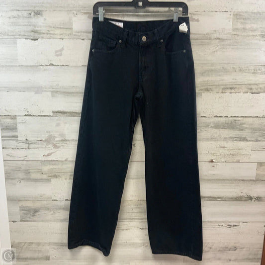 Jeans Straight By Gap In Black Denim, Size: 4
