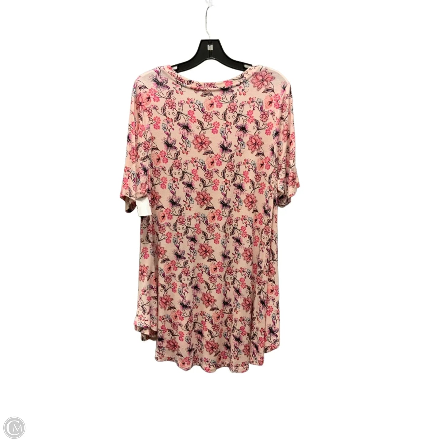 Top Short Sleeve By Lane Bryant In Pink, Size: Xl