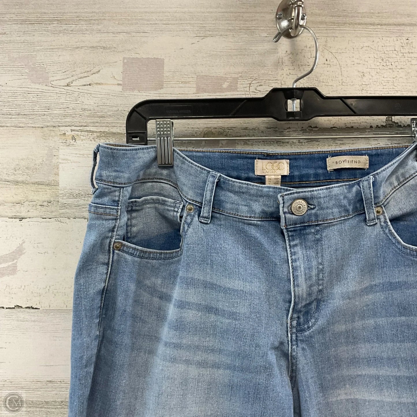 Jeans Boyfriend By Logo In Blue Denim, Size: 10p