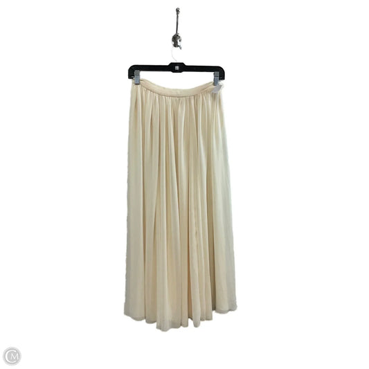 Skirt Maxi By Trois In Cream, Size: S