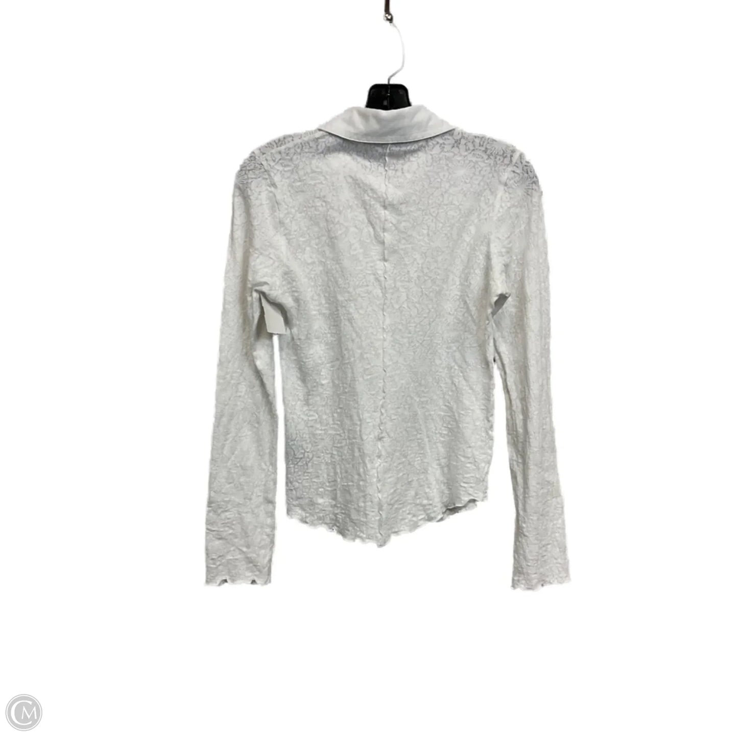 Top Long Sleeve By Rag And Bone In White, Size: S