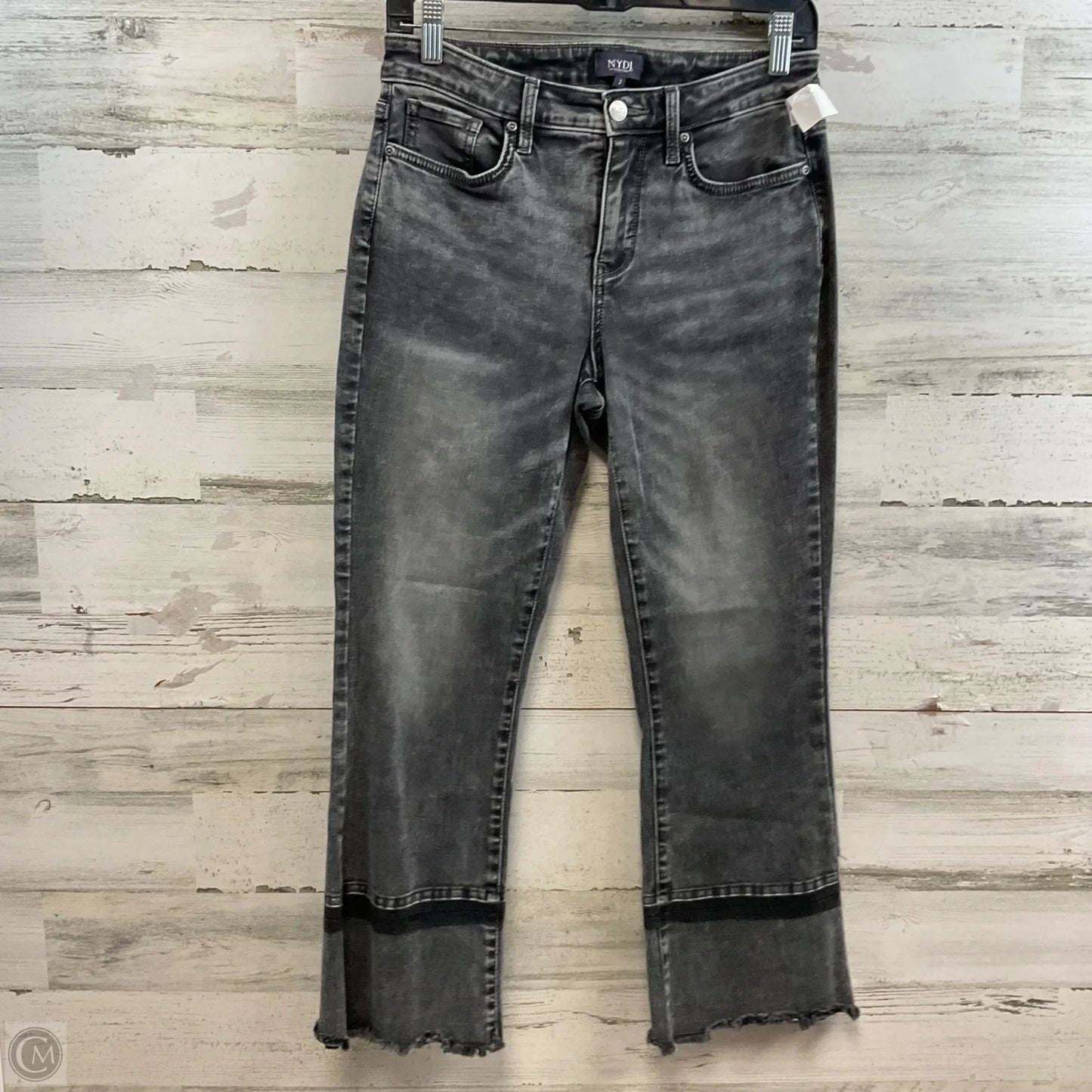 Jeans Cropped By Not Your Daughters Jeans In Grey Denim, Size: 2