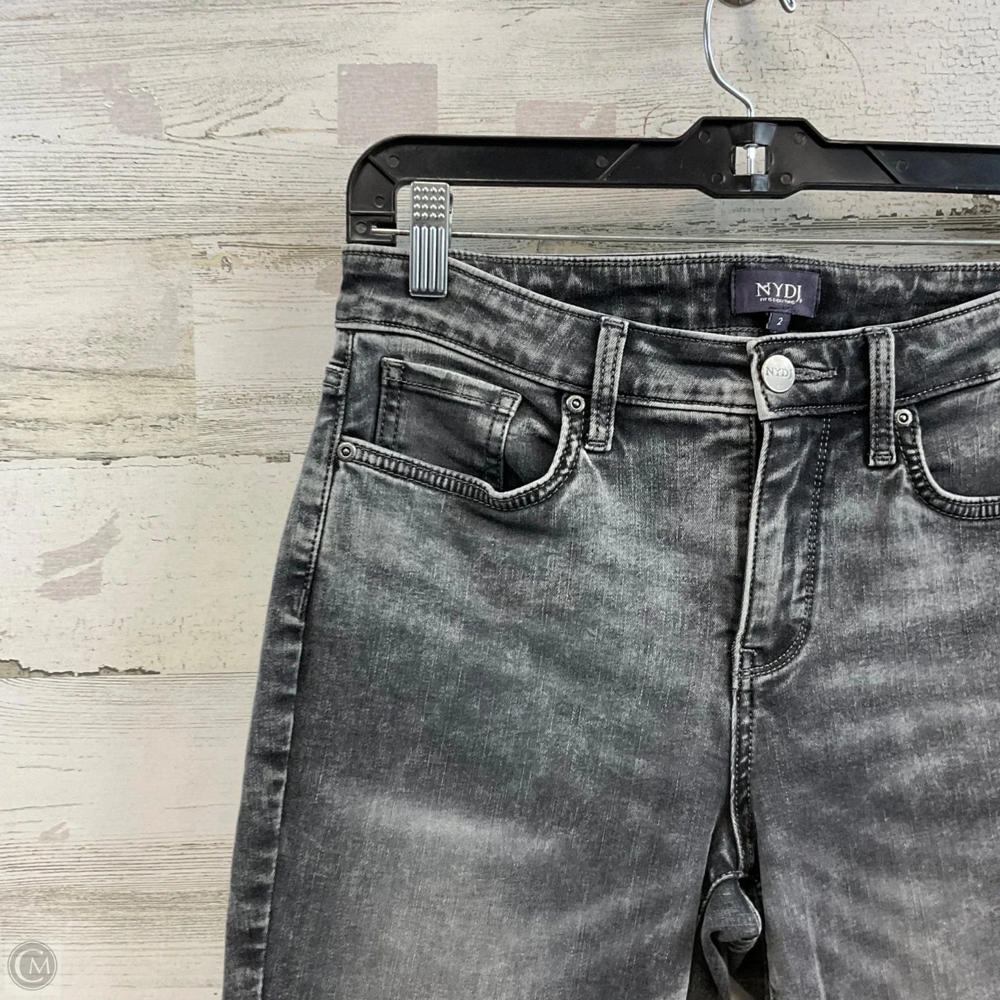 Jeans Cropped By Not Your Daughters Jeans In Grey Denim, Size: 2