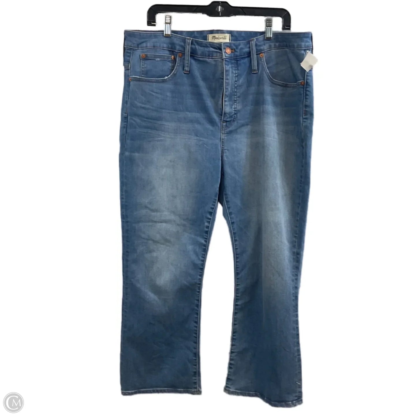 Jeans Boot Cut By Madewell In Blue Denim, Size: 16