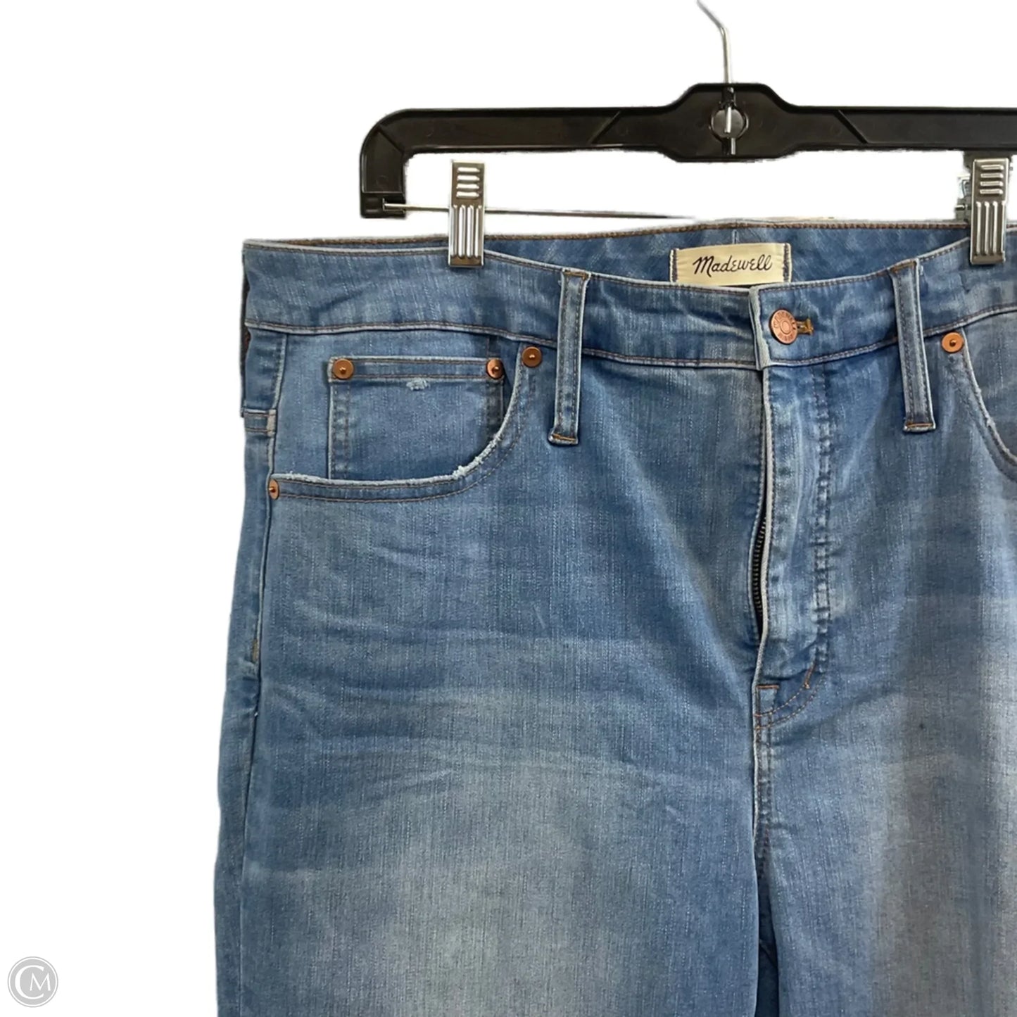 Jeans Boot Cut By Madewell In Blue Denim, Size: 16