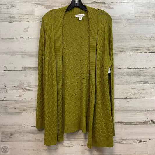 Sweater Cardigan By Coldwater Creek In Green, Size: M