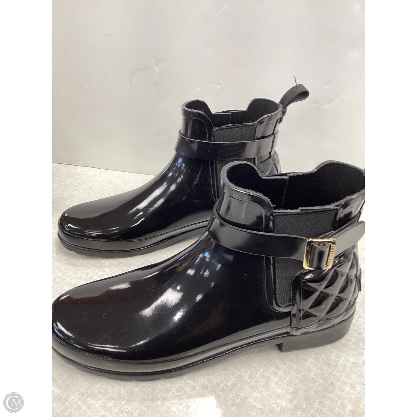 Boots Rain By Hunter In Black, Size: 9