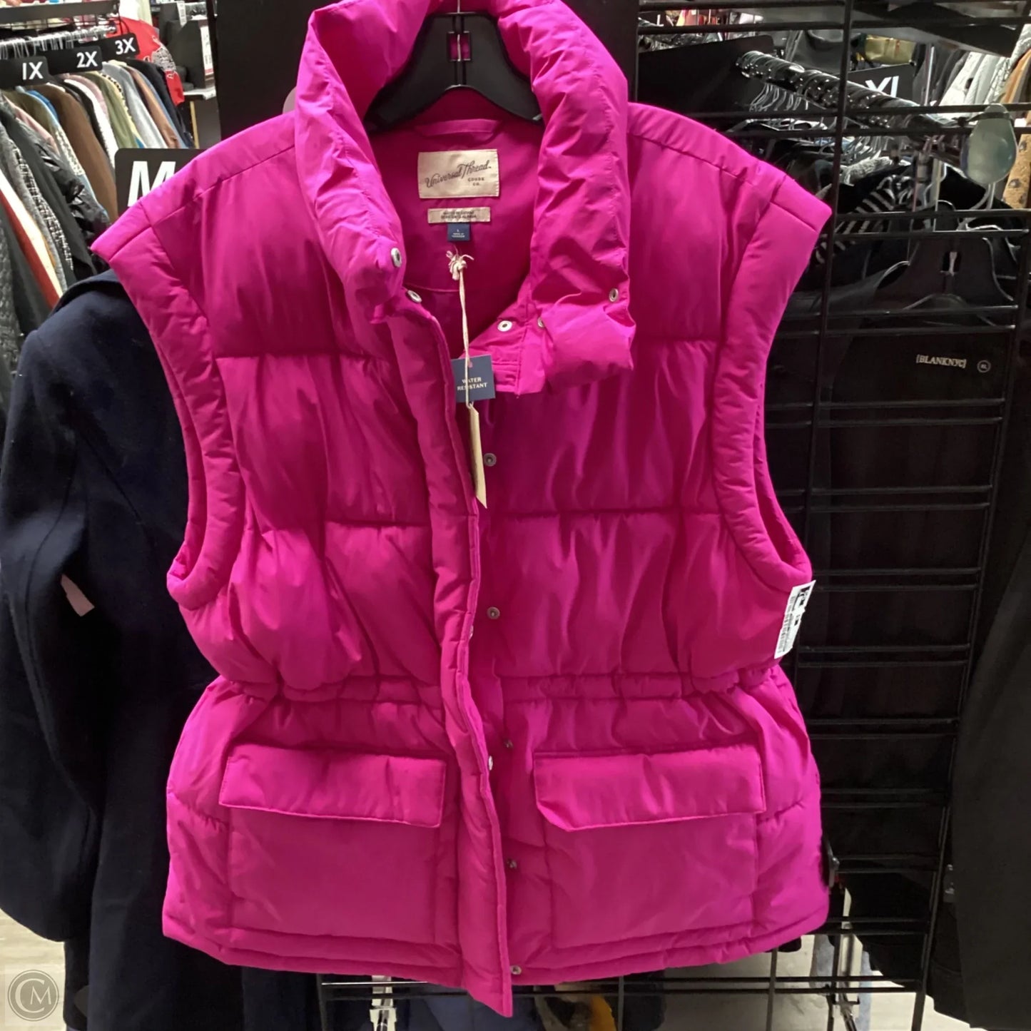 Vest Puffer & Quilted By Universal Thread In Purple, Size: L