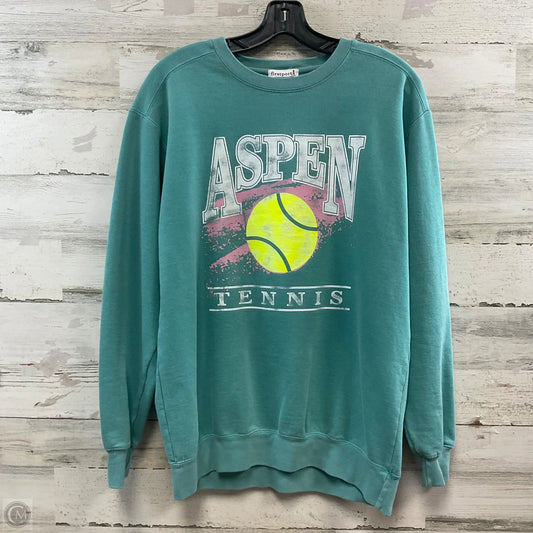 Sweatshirt Crewneck By FIRSTPORT In Green, Size: S