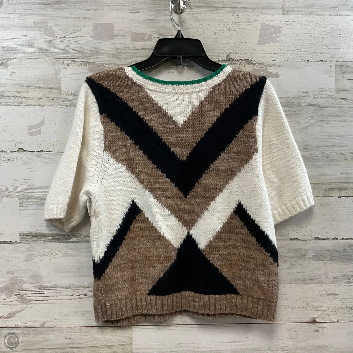 Sweater Short Sleeve By Maeve In Brown, Size: Xl